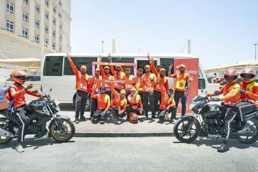 Mission rider team at a road safety event